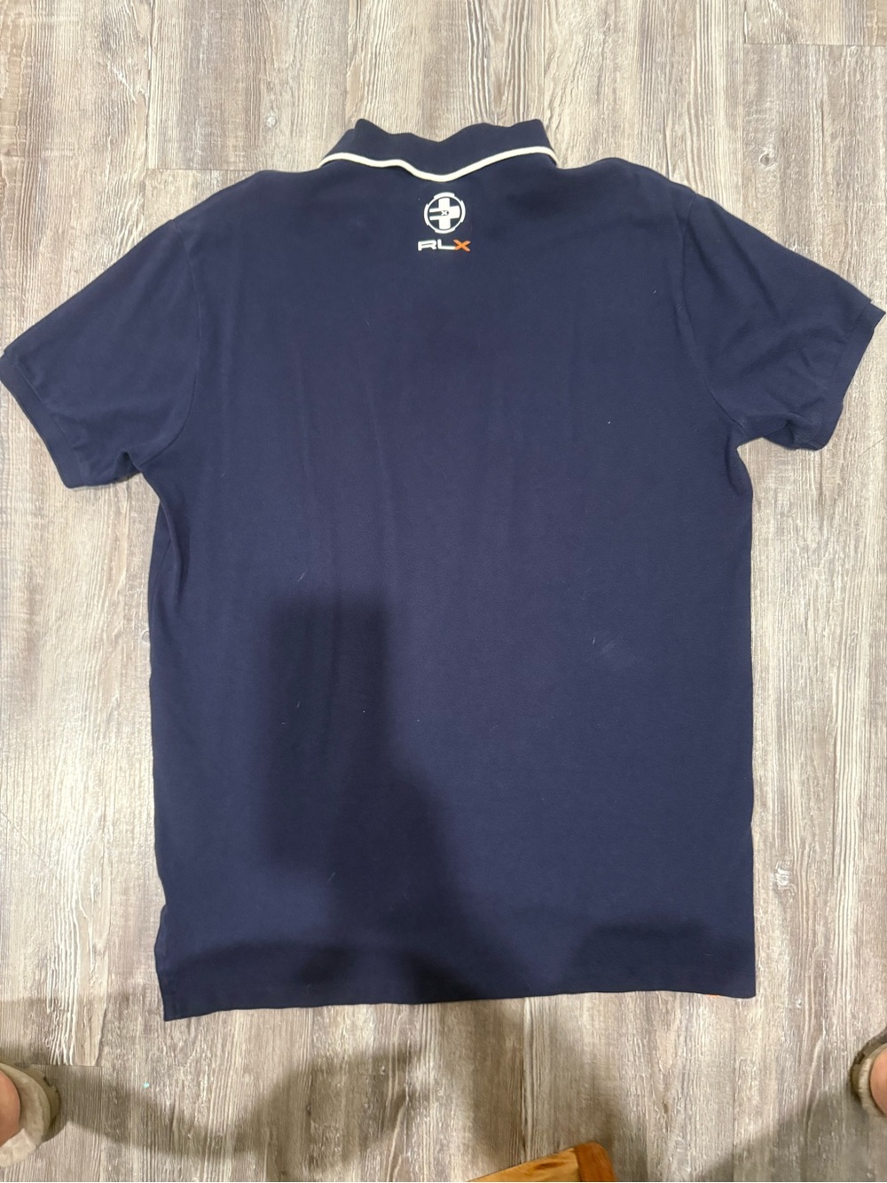 Ralph Lauren Navy Polo with Orange Accent and Sailing Patches - Picture 4 of 6